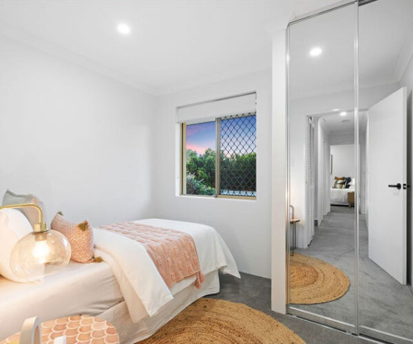 Renovated bedroom in Perth following a full home renovation by Your Trade Solutions