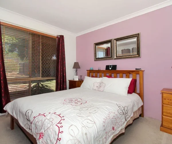 Bedroom before full home renovation in Perth showing original finishes prior to upgrade by Your Trade Solutions
